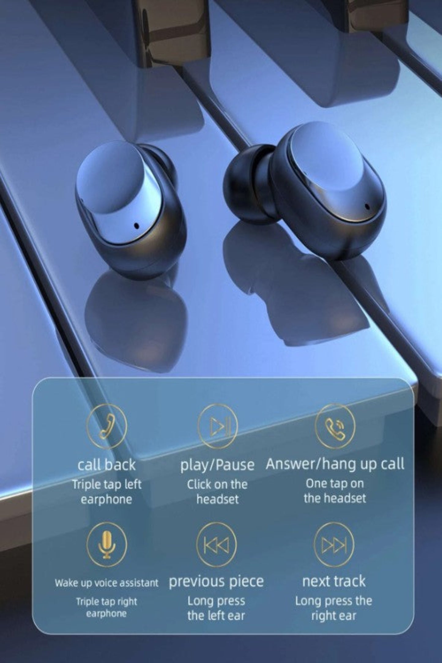 Noise Cancelling In-Ear With AI Voice Assistant, Wireless Earphone