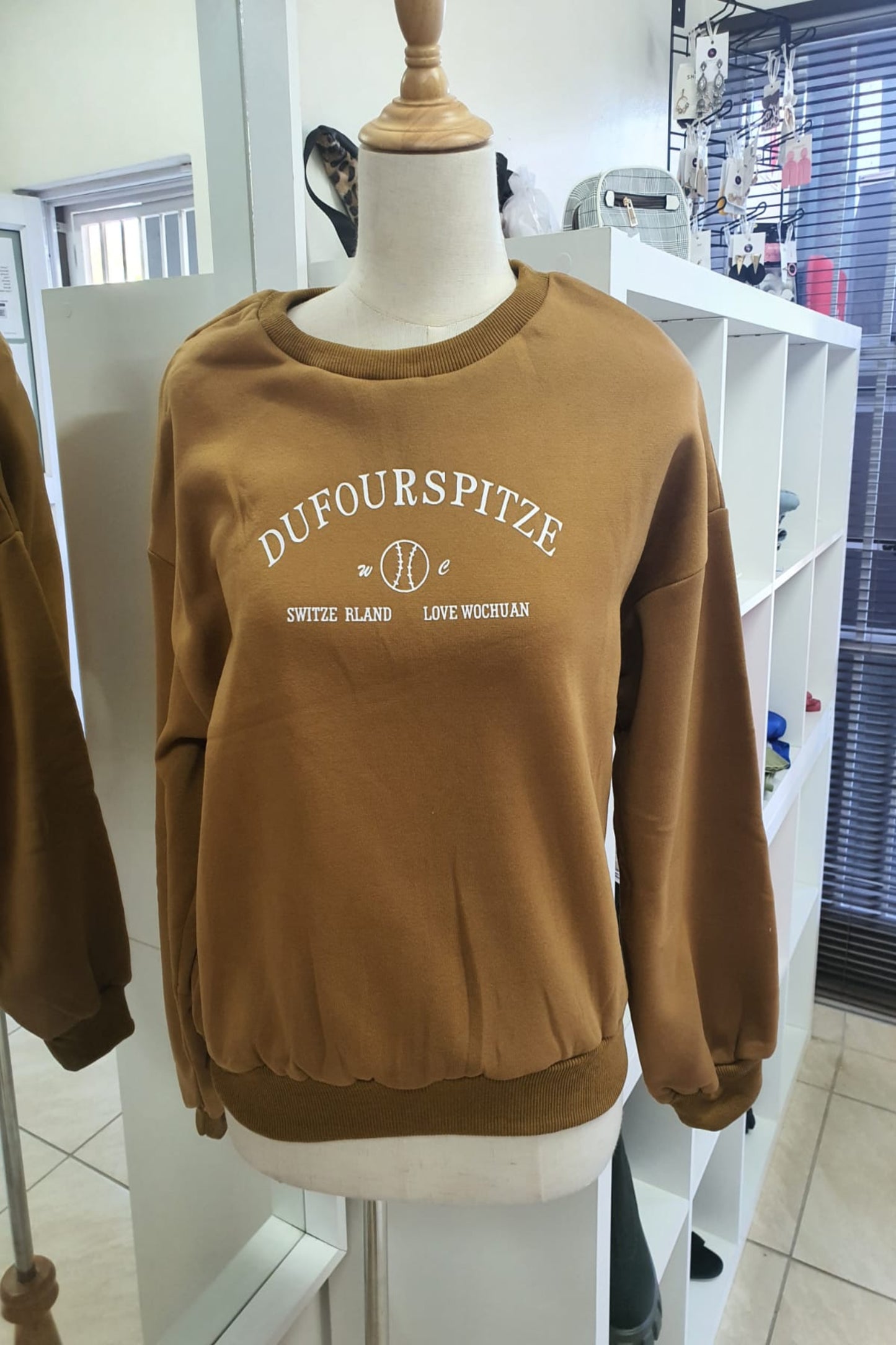 The 'Swiss' Switzerland Print Graphic Pullover Sweatshirt