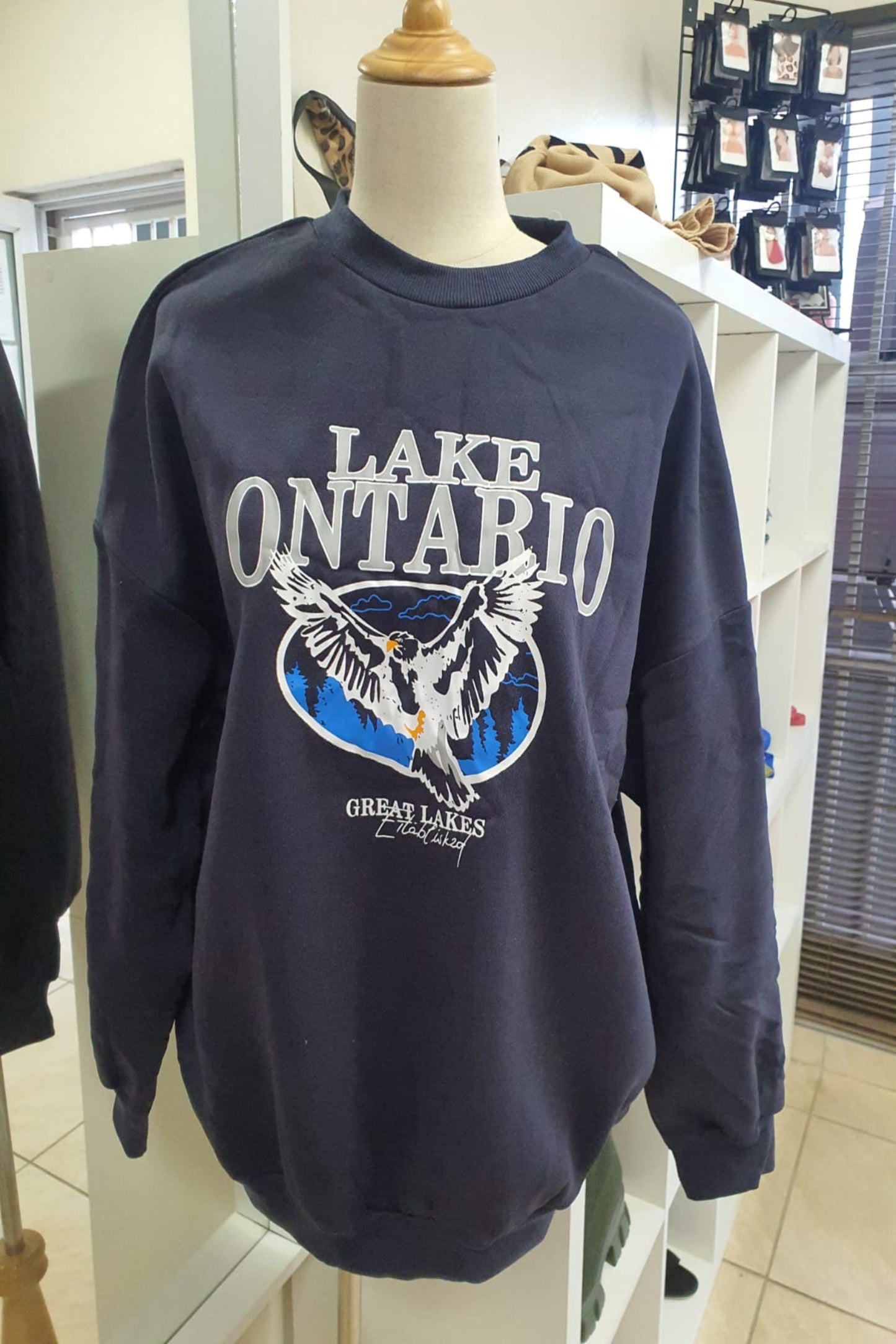The 'Ontario' Lake Ontario Print Graphic Pullover