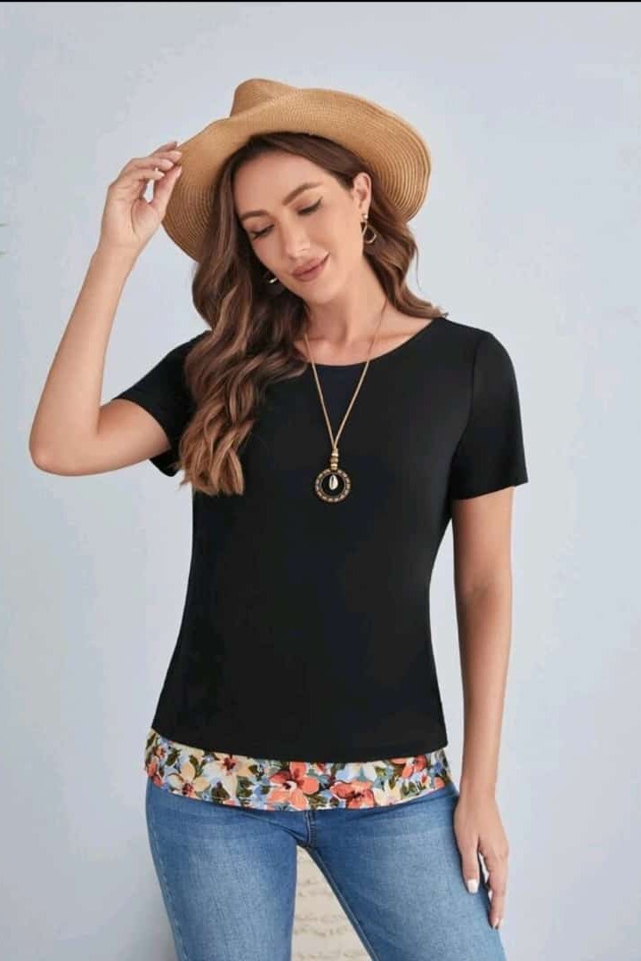 The 'Bloom' Contrast Floral Casual Blouse