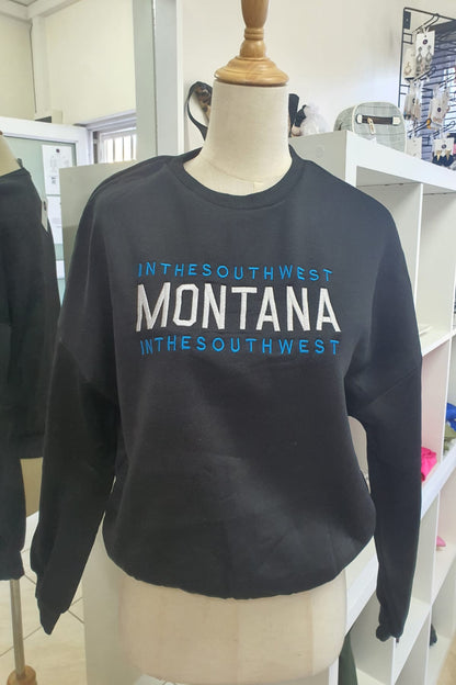 The 'Montana' Print Graphic Pullover Sweatshirt