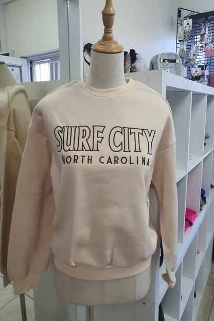 The 'Surf' Surf City Print Graphic Pullover