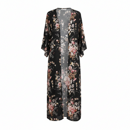 The 'Kimono' Floral Print Belted Kimono Cover Up