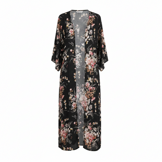 The 'Kimono' Floral Print Belted Kimono Cover Up