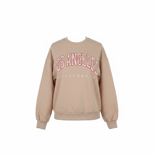 Pullover 'Los Angeles' Print on white background
