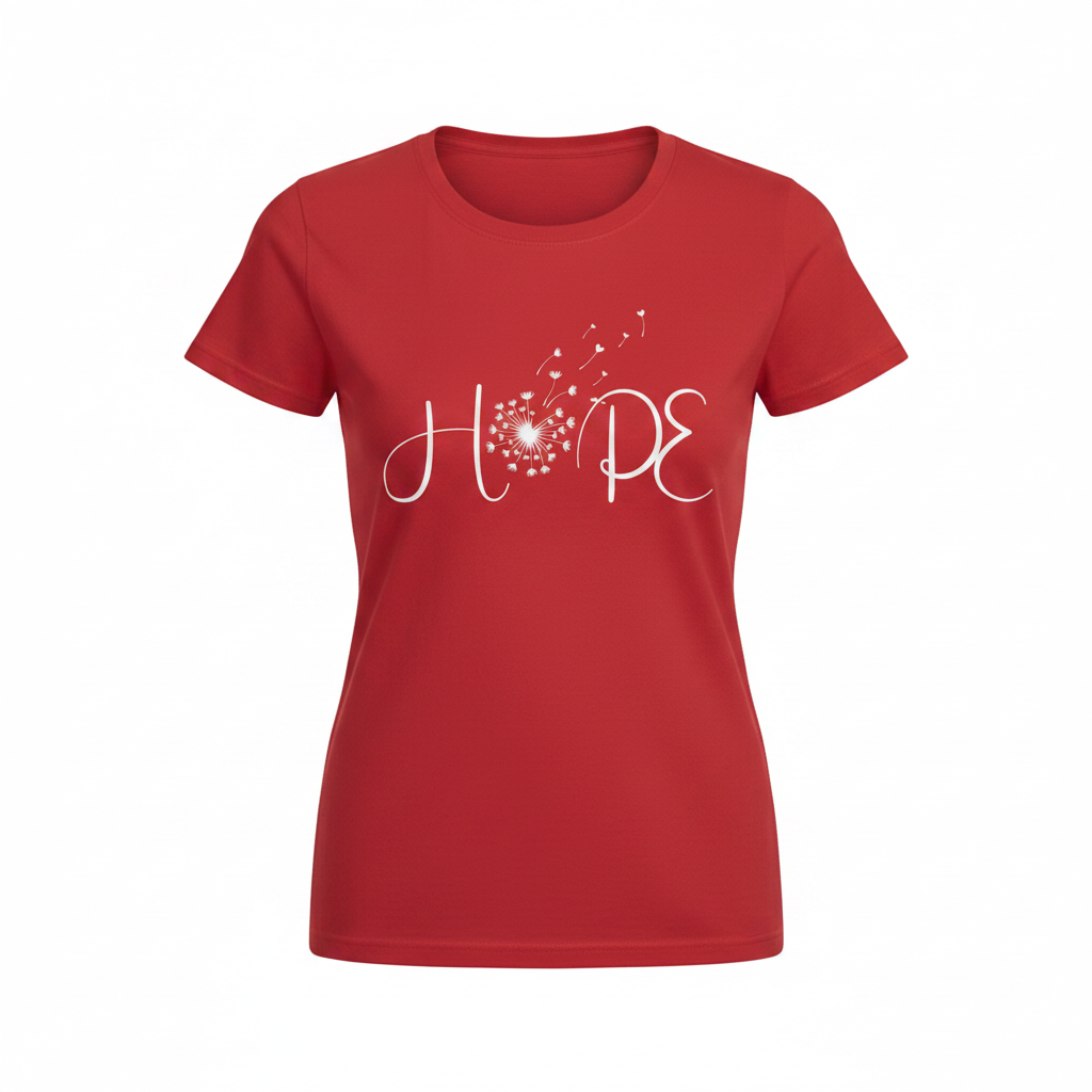 Graphic Slogan Tee on white background
