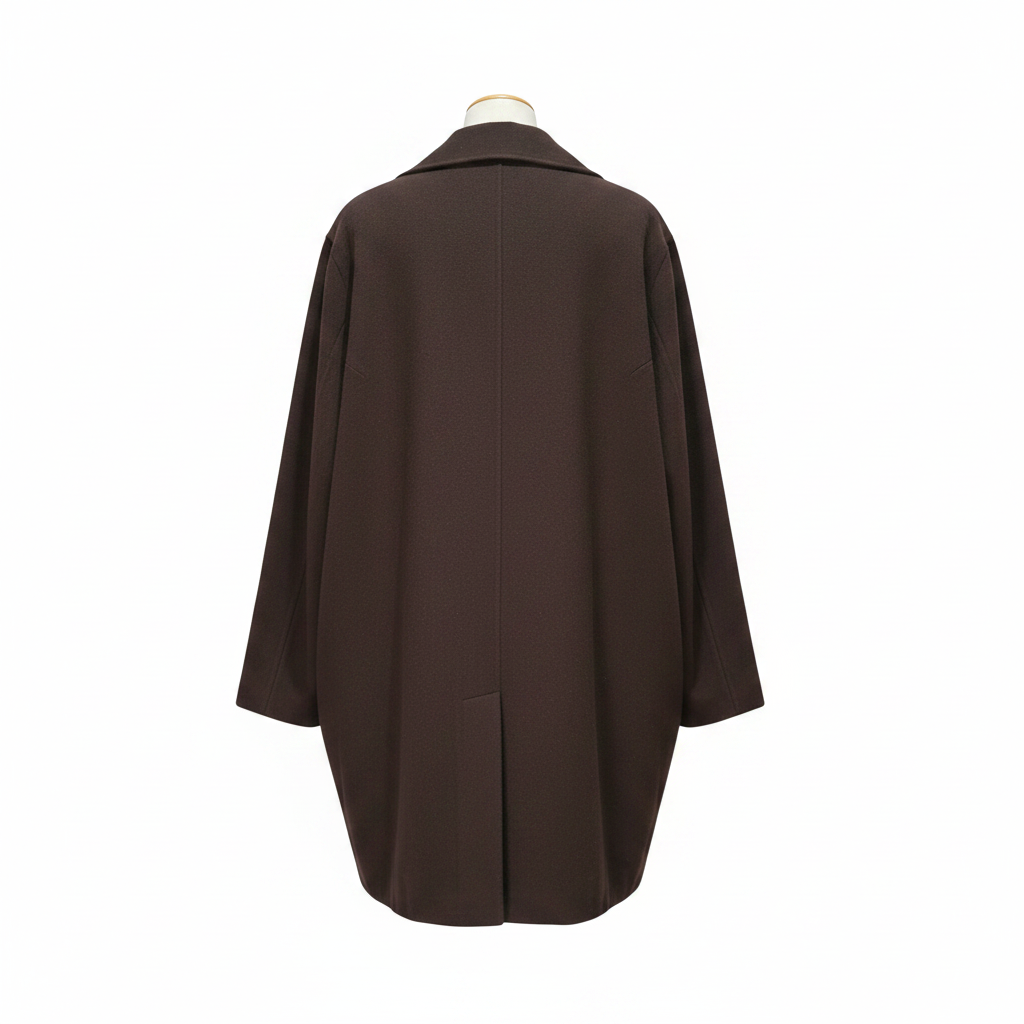 Canda Collection Chocolate Brown Oversized Coat – AI photo