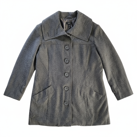H&M Grey Wool-Blend Coat – AI photo