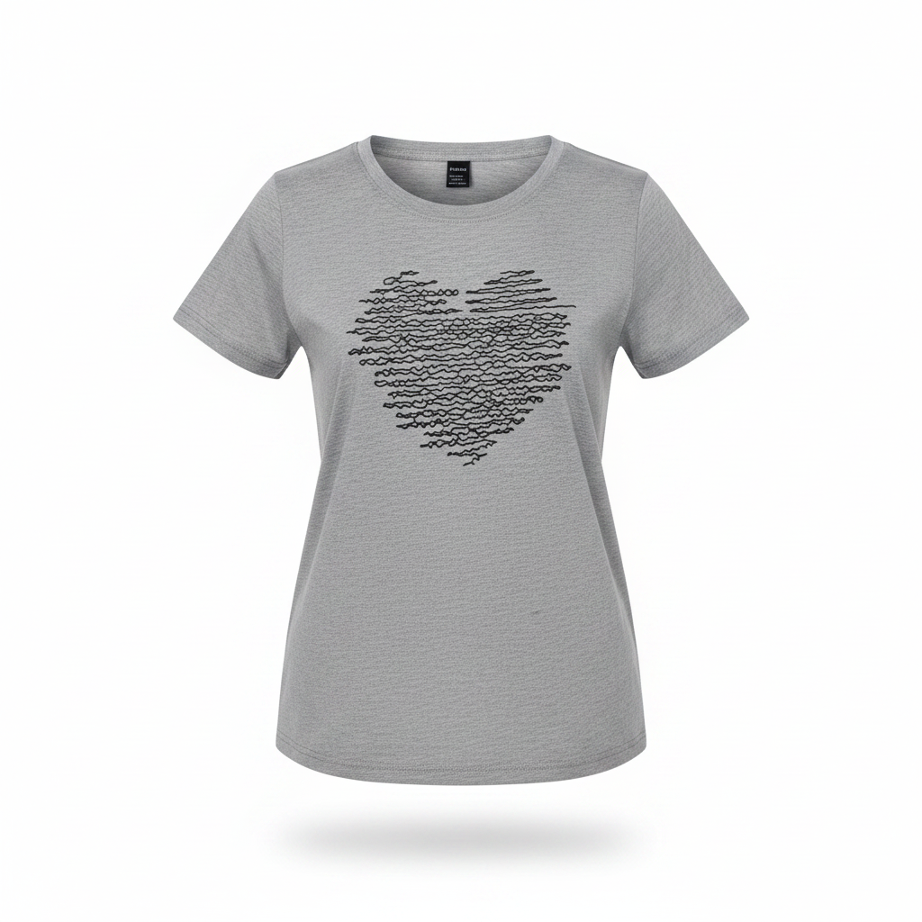Graphic Slogan Tee on white background