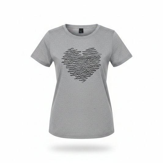 Graphic Slogan Tee on white background