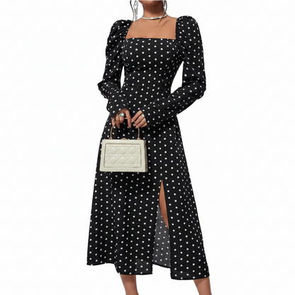 The 'Vintage' Polka Dot Midi Dress