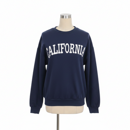The 'Cali' California Print Graphic Pullover Sweatshirt