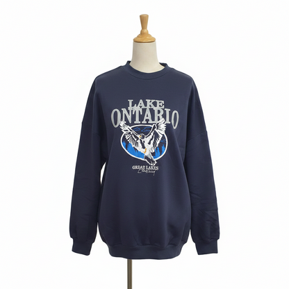 The 'Ontario' Lake Ontario Print Graphic Pullover