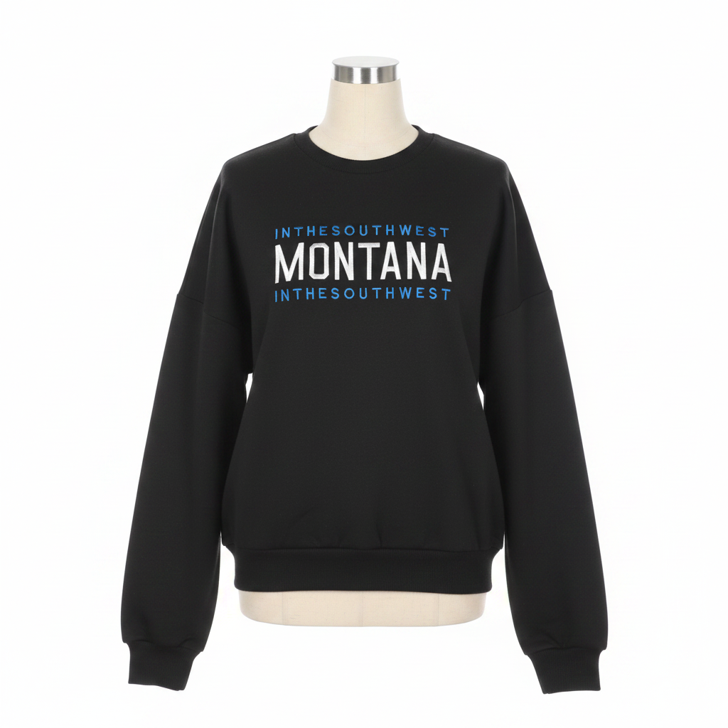 The 'Montana' Print Graphic Pullover Sweatshirt