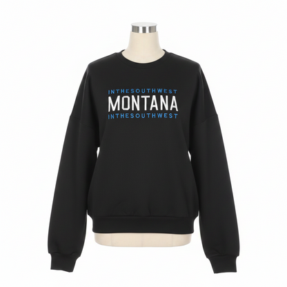 The 'Montana' Print Graphic Pullover Sweatshirt