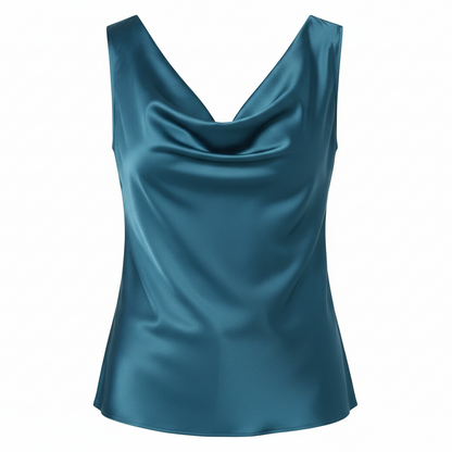 The 'Drape' Silky Draped Going Out Top